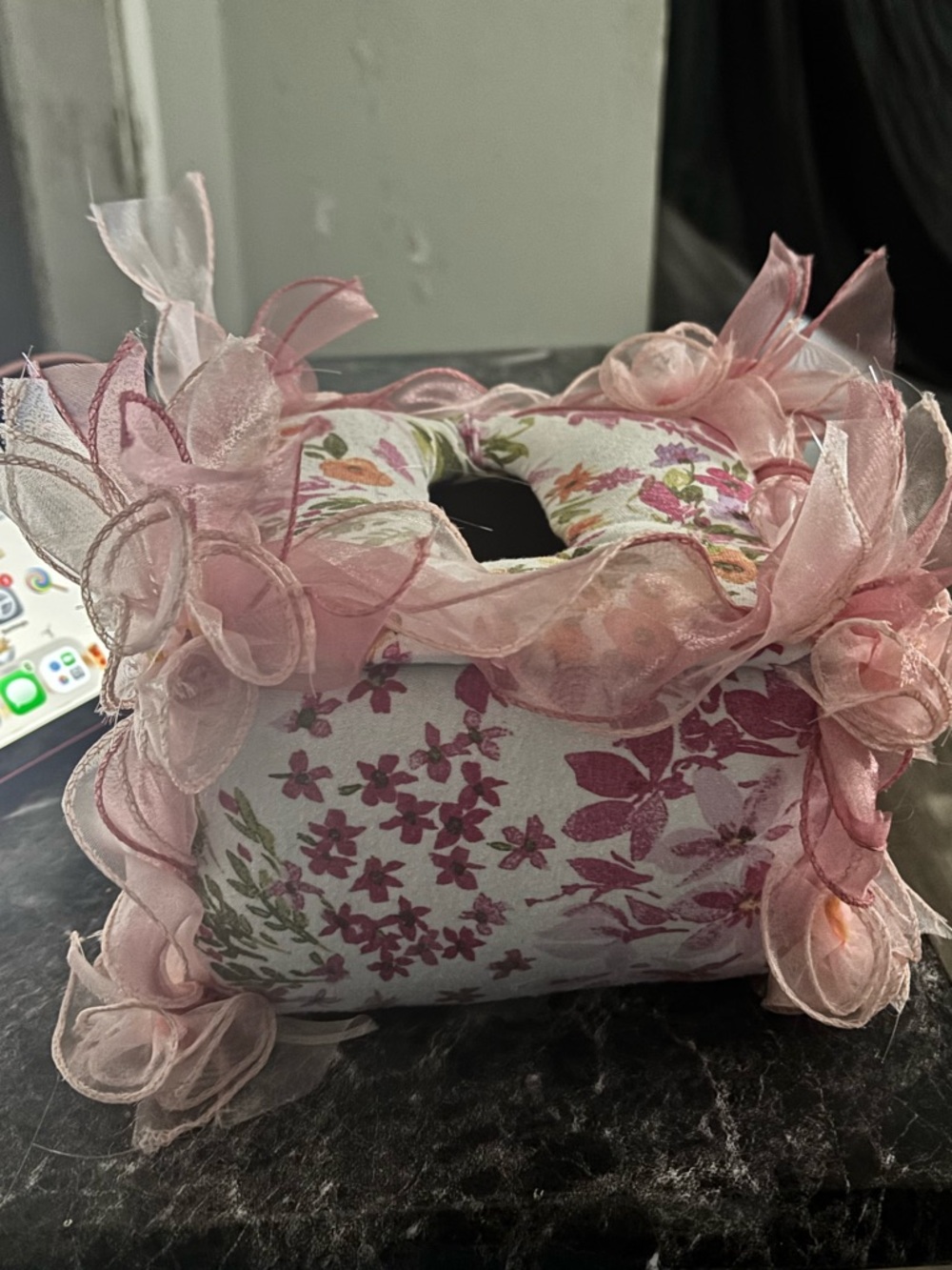 Floral Tissue Box 222